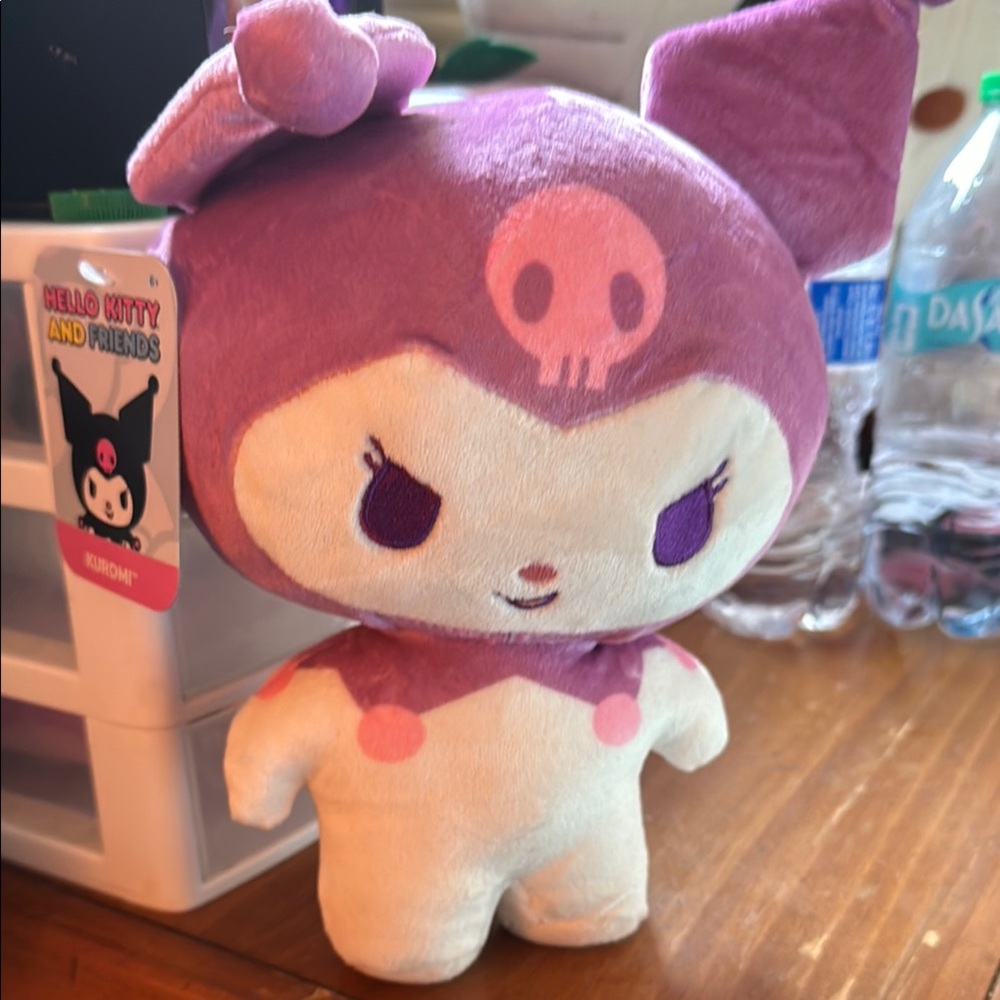Kuromi Plush Toy - Pink and White
